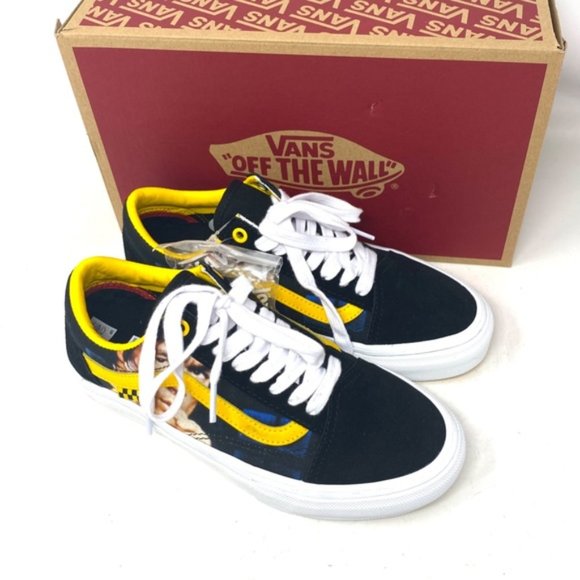 VANS Skate Old Skool Bruce Lee Shoes Low Black Women's Suede Canvas VN0A5FCBY23 - Picture 8 of 10